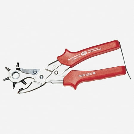 NWS 170H-12-250 10 Lever Action-Revolving Punch Pliers - Atramentized - Plastic Grip
NWS 170H-12-250 10 Lever Action-Revolving Punch Pliers - Atramentized - Plastic Grip
