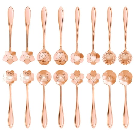 16 Pcs Set Stainless Steel Flower Coffee Spoon Dessert Sugar Ice Cream Stirring Tea Milkshake Spoon Set for Tableware Kitchen Cafe or Bar
16 Pcs Set Stainless Steel Flower Coffee Spoon Dessert Sugar Ice Cream Stirring Tea Milkshake Spoon Set for Tableware Kitchen Cafe or Bar