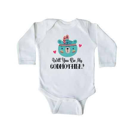 Inktastic Godmother Proposal Baby Bear Gift Baby Girl Long Sleeve Bodysuit
Inktastic Godmother Proposal Baby Bear Gift Baby Girl Long Sleeve Bodysuit