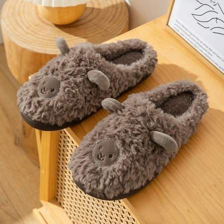QWZNDZGR Women Slippers Winter Keep Warm Plush Bedroom Cotton Fluffy Slippers Cartoon Sheep Cute Couples House Fur Slipper Home Shoes
QWZNDZGR Women Slippers Winter Keep Warm Plush Bedroom Cotton Fluffy Slippers Cartoon Sheep Cute Couples House Fur Slipper Home Shoes
