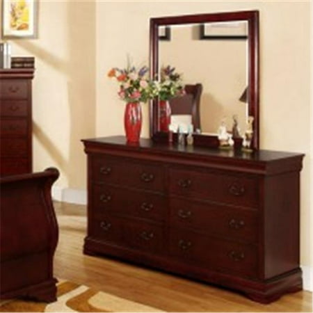 Furniture Of America Idf 7815d Laurelle Cherry Traditional Dresser