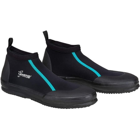 Seavenger Tortuga 3mm Ankle Scuba Diving Boots (Black/Teal 13)