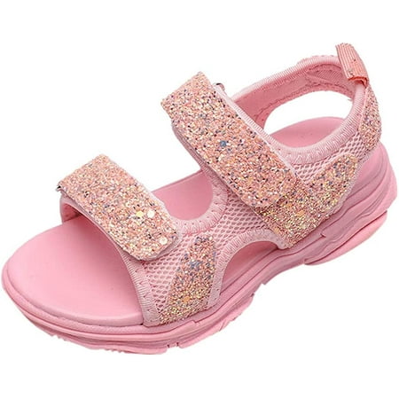 Girls Sandals Open Toe Soft Sandals Glitter Hook Loop Shoes Summer Fashion for Toddler/Little Kid/Big Kid
Girls Sandals Open Toe Soft Sandals Glitter Hook Loop Shoes Summer Fashion for Toddler/Little Kid/Big Kid