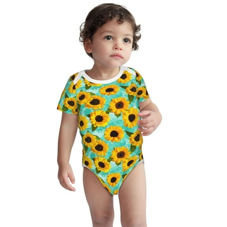 Fotbe Sunflowers With Green Leaves Pattern Unisex-baby Short-sleeve Bodysuit Short Sleeve Bodysuits One-piece 100% Organic Cotton for Infant Baby Boys Unisex-6 Months
Fotbe Sunflowers With Green Leaves Pattern Unisex-baby Short-sleeve Bodysuit Short Sleeve Bodysuits One-piece 100% Organic Cotton for Infant Baby Boys Unisex-6 Months
