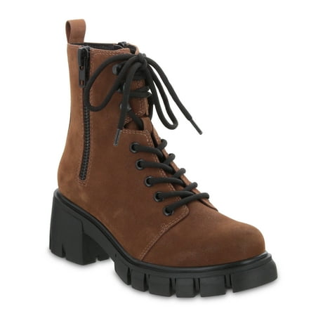 MIA Women s Skailar Lug Sole Lace Up Boot