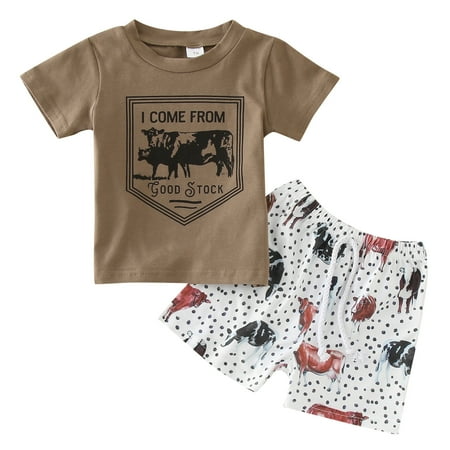 Rovga Boys 2 Piece Outfit Summer Short Sleeve Prints Tops Shorts Two Piece Outfits Set For Kids Clothes Boy Outfits
Rovga Boys 2 Piece Outfit Summer Short Sleeve Prints Tops Shorts Two Piece Outfits Set For Kids Clothes Boy Outfits