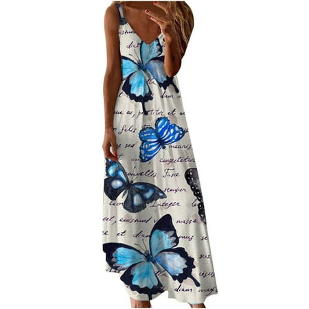 Maxi Dress for Women Sweater Dress Women s Trendy Elegant Sleeveless Printed V-Neck Baggy Camise Womens Vest Long Dress Summer Savings Clearance 2022 Summer Dresses Cocktail Dress Blue M
Maxi Dress for Women Sweater Dress Women s Trendy Elegant Sleeveless Printed V-Neck Baggy Camise Womens Vest Long Dress Summer Savings Clearance 2022 Summer Dresses Cocktail Dress Blue M