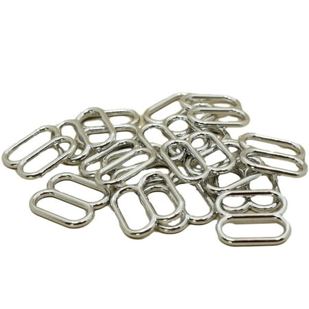 Premium Wide Silver Metal Alloy Slides - 5/8 inch or 16mm - DIY Bra Supplies Adjusters Bulk Options - 10 Pairs/20 Pieces
Premium Wide Silver Metal Alloy Slides - 5/8 inch or 16mm - DIY Bra Supplies Adjusters Bulk Options - 10 Pairs/20 Pieces