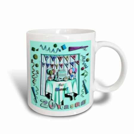 3dRose Birthday Room in Green Happy Birthday to You 20 Year Old - Ceramic Mug 15-ounce
3dRose Birthday Room in Green Happy Birthday to You 20 Year Old - Ceramic Mug 15-ounce
