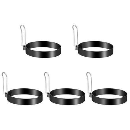 5pcs Round Fried Egg Rings with Handle Thickened Cooking Mold Non-Stick Poached Egg Mould Tool
5pcs Round Fried Egg Rings with Handle Thickened Cooking Mold Non-Stick Poached Egg Mould Tool