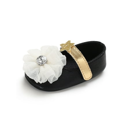 Gomelly Baby Girls Flats Prewalker Mary Jane First Walkers Crib Shoes Lightweight Princess Dress Shoe Toddler Newborn Black Flower 18-24 months
Gomelly Baby Girls Flats Prewalker Mary Jane First Walkers Crib Shoes Lightweight Princess Dress Shoe Toddler Newborn Black Flower 18-24 months