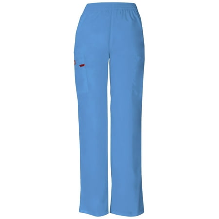 

Dickies EDS Signature Scrubs Pant for Women Natural Rise Tapered Leg Pull-On 86106T XL Tall Ciel