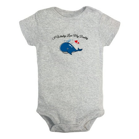 I Whaley Love My Daddy Funny Rompers For Babies Newborn Baby Unisex Bodysuits Infant Jumpsuits Toddler 0-24 Months Kids One-Piece Oufits (Gray 0-6 Months)
I Whaley Love My Daddy Funny Rompers For Babies Newborn Baby Unisex Bodysuits Infant Jumpsuits Toddler 0-24 Months Kids One-Piece Oufits (Gray 0-6 Months)