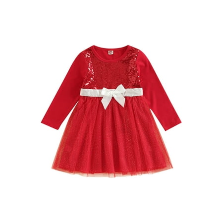 RSRZRCJ Toddler Baby Girls Christmas Dress Shiny Sequin Long Sleeve Round Neck Bow Front Tulle Dress Xmas Outfit
RSRZRCJ Toddler Baby Girls Christmas Dress Shiny Sequin Long Sleeve Round Neck Bow Front Tulle Dress Xmas Outfit