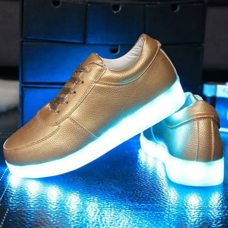 Alueeu ladies shoes casual LED Shoes USB Charging Light Up Glow Shoes Fashion Sneakers Flashing Luminous Gold 41
Alueeu ladies shoes casual LED Shoes USB Charging Light Up Glow Shoes Fashion Sneakers Flashing Luminous Gold 41