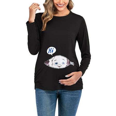 Taqqpue Womens Maternity Shirts Tops Long Sleeve Round Neck Cute Funny Baby Printed Tunic T-Shirts Pregnancy Shirts Casual Mama Pregnancy Blouses Top Maternity Clothes on Clearance
Taqqpue Womens Maternity Shirts Tops Long Sleeve Round Neck Cute Funny Baby Printed Tunic T-Shirts Pregnancy Shirts Casual Mama Pregnancy Blouses Top Maternity Clothes on Clearance