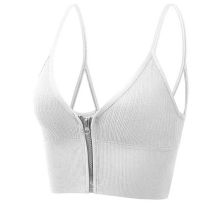 Womens Sports Bras Zip Front Sports Spaghetti Strap Cotton Pullover Sports Yoga Bra
Womens Sports Bras Zip Front Sports Spaghetti Strap Cotton Pullover Sports Yoga Bra