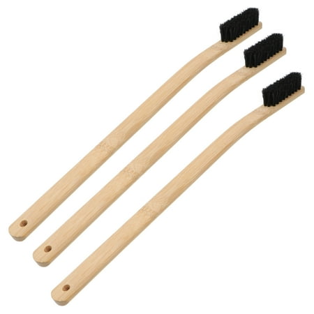 NUOLUX 3 Pcs Car Wheel Cleaning Brush Vehicle Engine Cleaning Brush Bristle Tyre Brush
