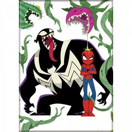 Marvel Comics Spider-Man and Venom Kawaii Double Trouble Magnet