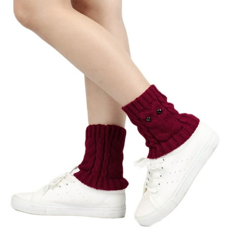 VIEGINE Women Winter Cable Knit Leg Warmers Cute Owl Eyes Boot Cuff Topper Ankle Socks
VIEGINE Women Winter Cable Knit Leg Warmers Cute Owl Eyes Boot Cuff Topper Ankle Socks
