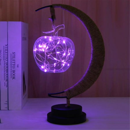 Kuluzego Led Decoration Light Moon Apple Light Birthday Gift Hemp Rope Iron Night Light
Kuluzego Led Decoration Light Moon Apple Light Birthday Gift Hemp Rope Iron Night Light