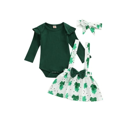 Sunisery St. Patrick s Day Newborn Infant Baby Girls Clothes Sets Romper Bow Four Leaf Clover Skirts Outfits Green 12-18 Months
Sunisery St. Patrick s Day Newborn Infant Baby Girls Clothes Sets Romper Bow Four Leaf Clover Skirts Outfits Green 12-18 Months