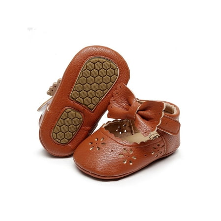 Woobling Infant Princess Shoe First Walker Flats Soft Sole Mary Jane Wedding Dress Shoes Cute Loafers Magic Tape Comfort Dark Brown 5C
Woobling Infant Princess Shoe First Walker Flats Soft Sole Mary Jane Wedding Dress Shoes Cute Loafers Magic Tape Comfort Dark Brown 5C