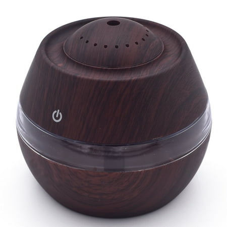 Xinqinghao Air Aroma Essential Oil Diffuser LED Ultrasonic Aroma Aromatherapy Humidifier Brown