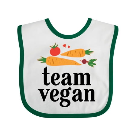 Inktastic Vegetarian Gift Team Vegan Gift Baby Boy or Baby Girl Bib