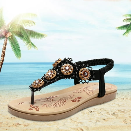 Sunhillsgrace Shoes For Women Sandals Women Ladies String Bead Casual Elastic Band Bohemian Beach Shoes Sandals
Sunhillsgrace Shoes For Women Sandals Women Ladies String Bead Casual Elastic Band Bohemian Beach Shoes Sandals
