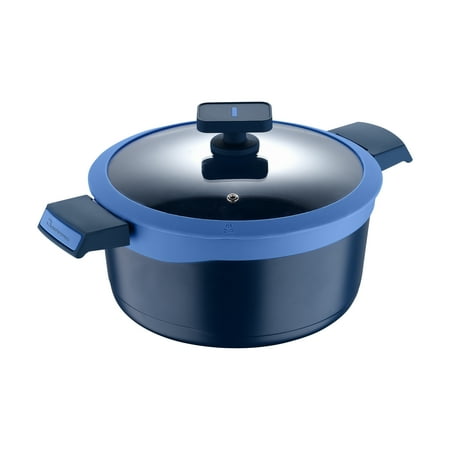 Gastro Diamond by - 4.8 Qt Cast Aluminum Dutch Oven with Diamond-Infused Non Stick Interior and Vented Glass Lid 4.8 Quarts 2-Tone Blue
Gastro Diamond by - 4.8 Qt Cast Aluminum Dutch Oven with Diamond-Infused Non Stick Interior and Vented Glass Lid 4.8 Quarts 2-Tone Blue