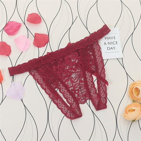 Mishuowoti Women Sexy Underwear Lace Perspective Sensuality Crotchless Hollow Underpant
Mishuowoti Women Sexy Underwear Lace Perspective Sensuality Crotchless Hollow Underpant