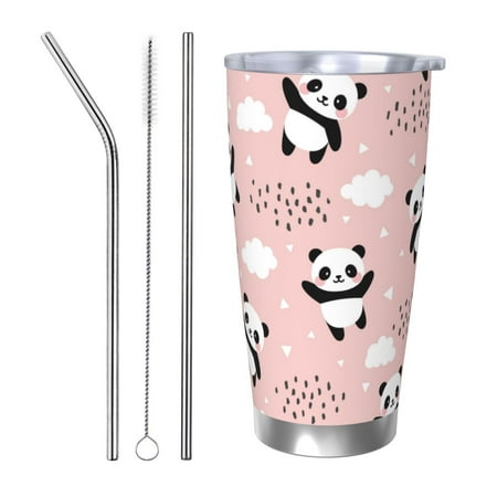 Gaeub Panda Print 20-Ounce Stainless Steel Car Cup Tumblers Cups with Lids and Straw Coffee Cups for Adults Kids Home Car Office School Travel Party-Straw Three-piece Set
Gaeub Panda Print 20-Ounce Stainless Steel Car Cup Tumblers Cups with Lids and Straw Coffee Cups for Adults Kids Home Car Office School Travel Party-Straw Three-piece Set