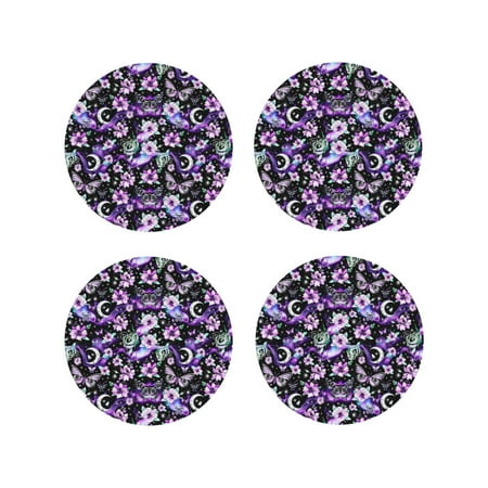 Matuu Pink purple rainbow flower butterfly for Cup Coasters Set of 4 Leather Coasters Desk Coasters for Office Measures 4” x 4”-Round Shape
Matuu Pink purple rainbow flower butterfly for Cup Coasters Set of 4 Leather Coasters Desk Coasters for Office Measures 4” x 4”-Round Shape
