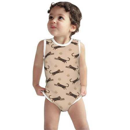 Vsdgher Leopard Print Print Baby Unisex Baby Cotton Sleeveless Bodysuits Soft and velvety comfortable and breathable
Vsdgher Leopard Print Print Baby Unisex Baby Cotton Sleeveless Bodysuits Soft and velvety comfortable and breathable