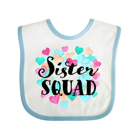 Inktastic Sister Squad Hearts Gift Baby Girl Bib