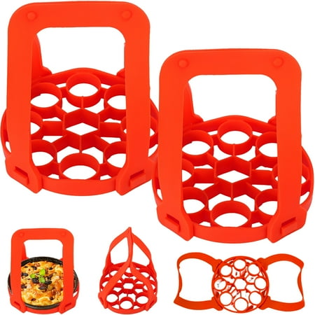 Ikoopy 2Pcs Pressure Cooker Sling Silicone Bakeware Sling Reusable Egg Steamer Rack Anti-Scalding for Steam
Ikoopy 2Pcs Pressure Cooker Sling Silicone Bakeware Sling Reusable Egg Steamer Rack Anti-Scalding for Steam