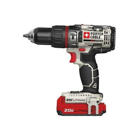 Factory-Reconditioned Porter-Cable PCC620LBR 20V MAX Cordless Lithium-Ion Hammer Drill Kit (Refurbished)