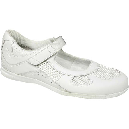 Women s Drew Delite Mary Jane White Calf/White Mesh 5.5 M