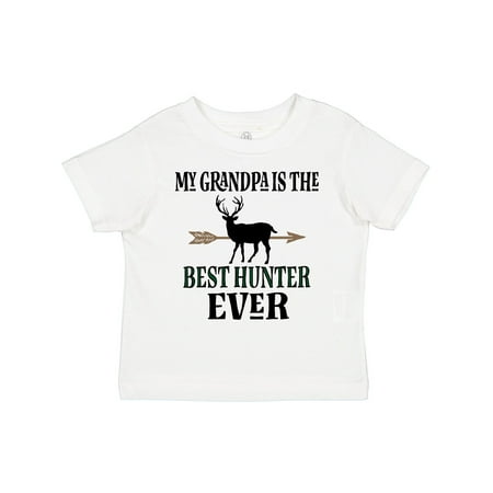 Inktastic Deer Hunting Grandpa Best Hunter Ever Gift Toddler Boy Girl T-Shirt