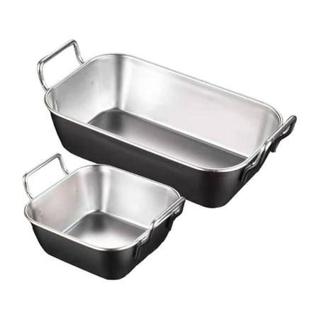 deevoka 2 Pieces Stainless Steel Serving Tray Household Snack Container for Barbecue
deevoka 2 Pieces Stainless Steel Serving Tray Household Snack Container for Barbecue