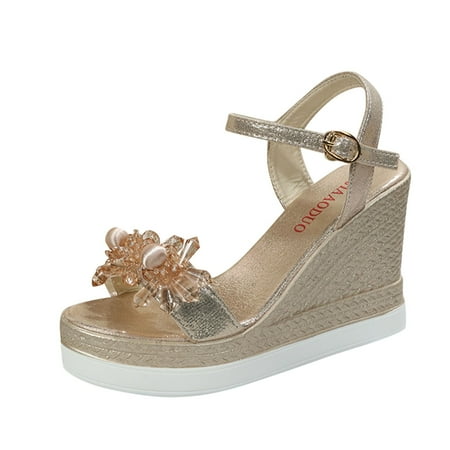 NECHOLOGY Heeled Sandals for Women under 20 Fashion Summer Women Sandals Platform Wedge Heel Sandals Women Wide Width Sandal Gold 8
NECHOLOGY Heeled Sandals for Women under 20 Fashion Summer Women Sandals Platform Wedge Heel Sandals Women Wide Width Sandal Gold 8