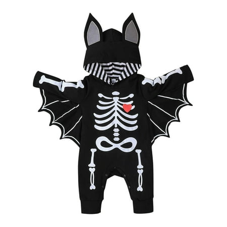 Halloween Bat Cosplay Clothes for Toddler Baby Boys Girls Bat Sleeve Romper Jumpsuit with Hat Suit Kid Halloween Fall Outfit
Halloween Bat Cosplay Clothes for Toddler Baby Boys Girls Bat Sleeve Romper Jumpsuit with Hat Suit Kid Halloween Fall Outfit