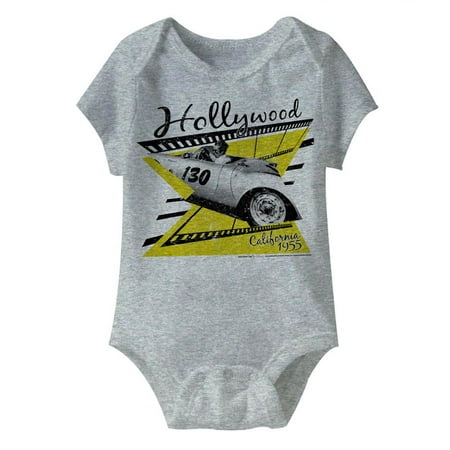 James Dean Cali 55 Gray Heather Baby Romper