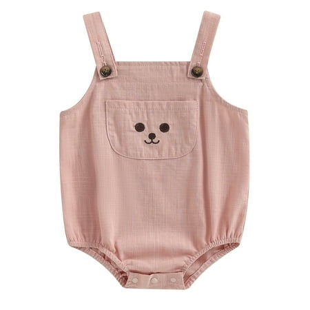 Musuos Baby Girl Boy Romper Sleeveless Embroidery Summer Bodysuit Overalls with Pocket
Musuos Baby Girl Boy Romper Sleeveless Embroidery Summer Bodysuit Overalls with Pocket
