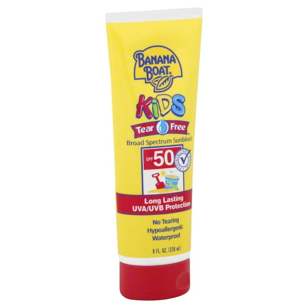 Banana Boat Kids Sunscreen Lotion UVA/UVB Protection Broad Spectrum, SPF 50, 8 fl oz