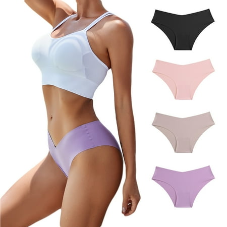 All Of Me Seamless Underwear for Women Cheeky V Shaped No Show Bikini Panties High Cut Invisible Sexy Briefs 4Pack XS-L
All Of Me Seamless Underwear for Women Cheeky V Shaped No Show Bikini Panties High Cut Invisible Sexy Briefs 4Pack XS-L