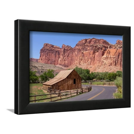 USA, Utah, Capitol Reef National Park, Historical Place Fruita, Barn Framed Print Wall Art By Catharina Lux