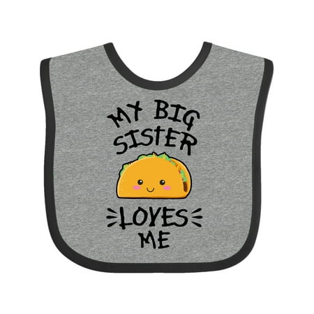Inktastic My Big Sister Loves Me with Taco Illustration Gift Baby Boy or Baby Girl Bib
Inktastic My Big Sister Loves Me with Taco Illustration Gift Baby Boy or Baby Girl Bib