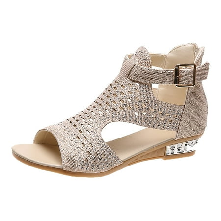 FNFYFH Hollow Sandals for for Women Girls Dressy Wedge Summer Casual Cross Straps Lace Up Fish Mouth Open Toe Back Zipper Flat Sandals Lightweight Comfy Outdoor Shoes
FNFYFH Hollow Sandals for for Women Girls Dressy Wedge Summer Casual Cross Straps Lace Up Fish Mouth Open Toe Back Zipper Flat Sandals Lightweight Comfy Outdoor Shoes